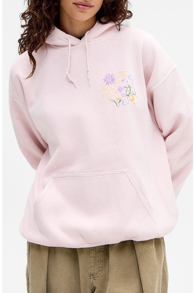 Celestial Graphic Hoodie, Main, color, PINK