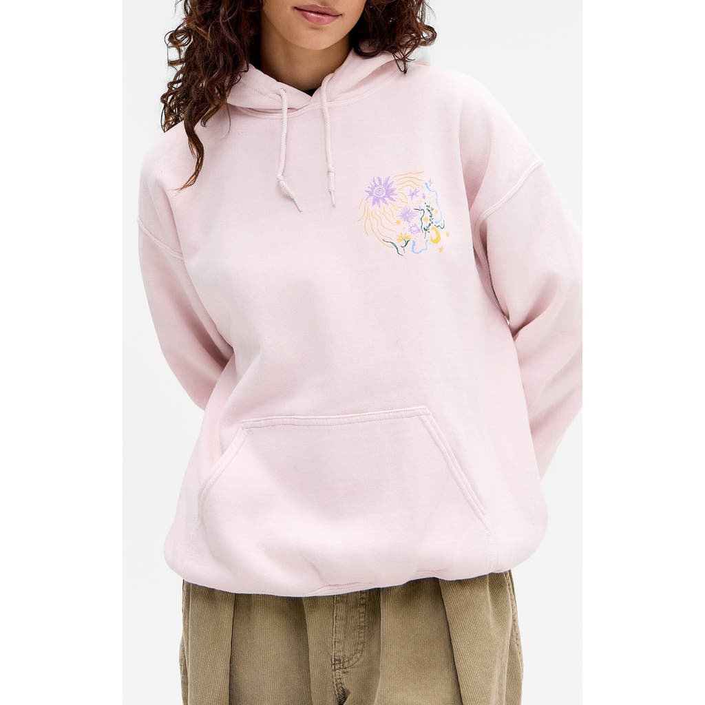 Bdg Urban Outfitters Celestial Graphic Hoodie In Pink