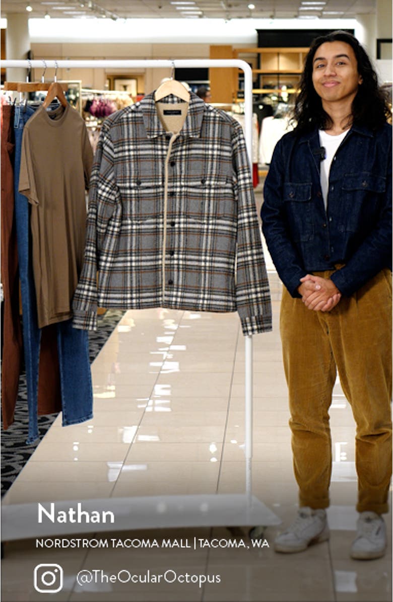 Xanetta Plaid Shirt Jacket, sales video thumbnail