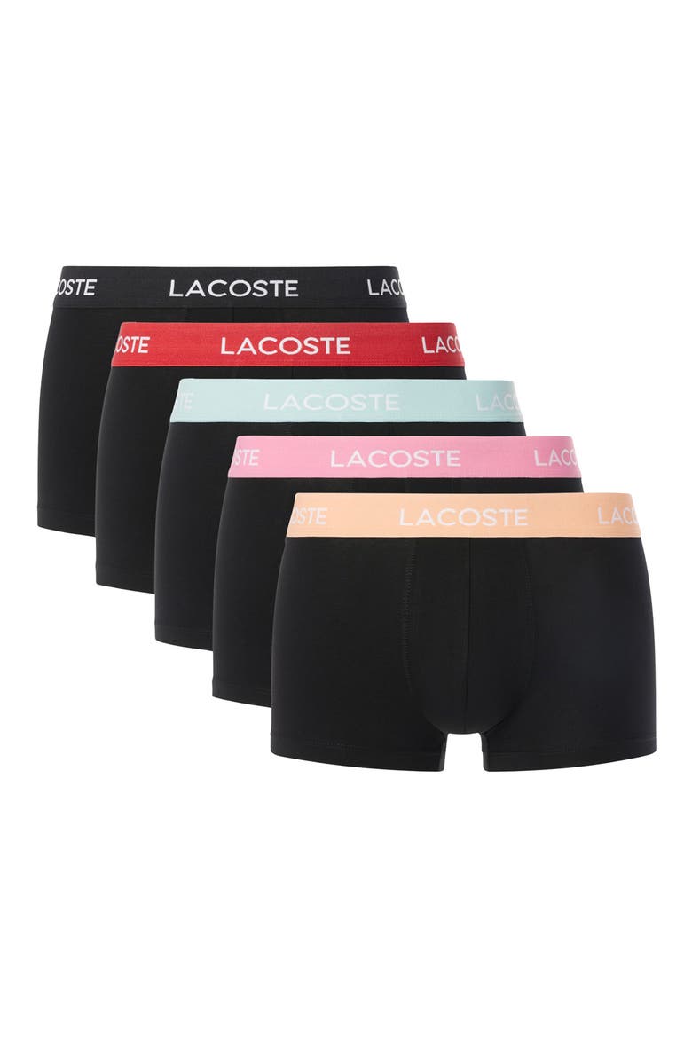 Core Essentials Stretch Cotton Boxer Briefs, Alternate, color, BLACK/ LEDGE-RESEDA-PASTIL