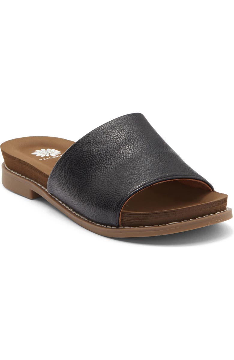 Yellow Box Premium Kalo Slide Sandal, Main, color, Black