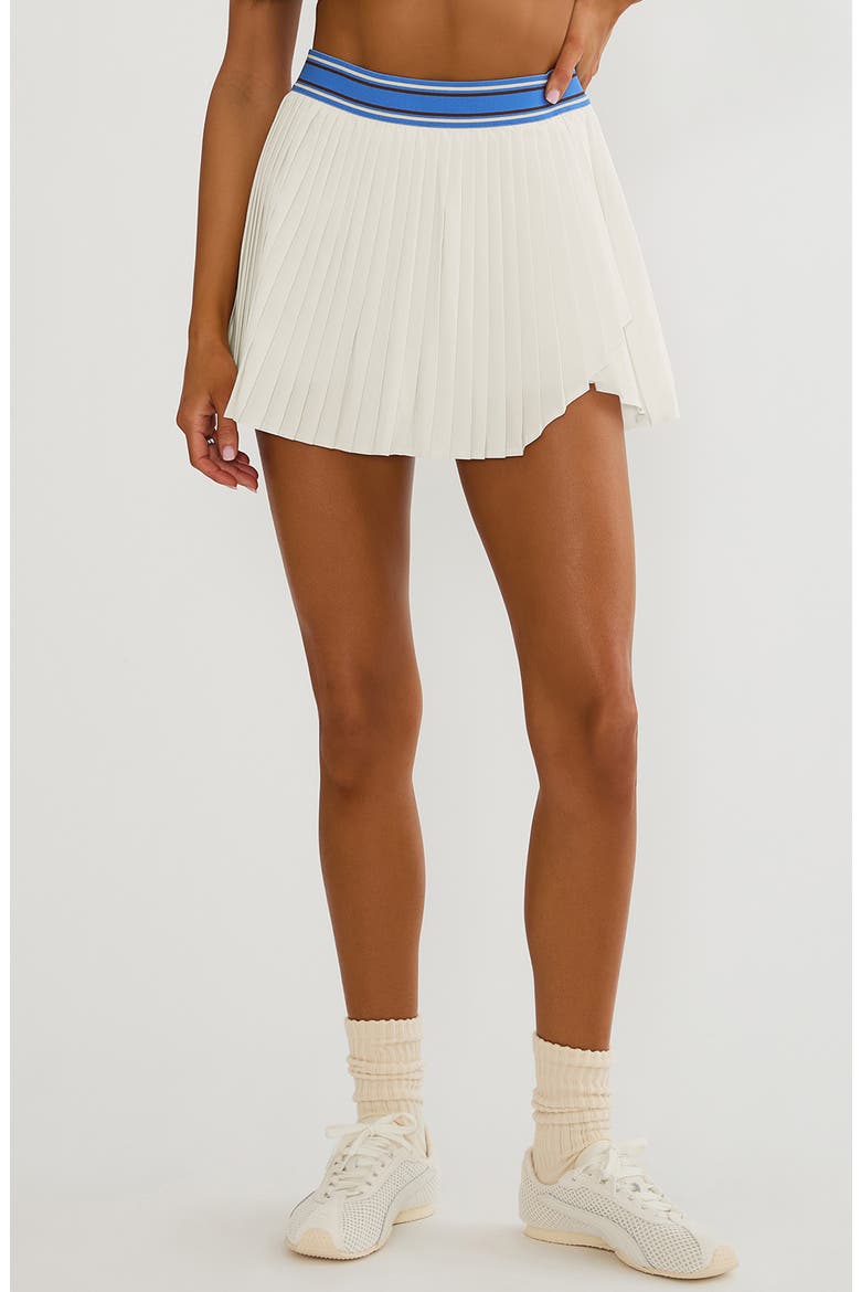 Jennette Pleated Miniskirt, Main, color, OPAL SKY COLORBLOCK