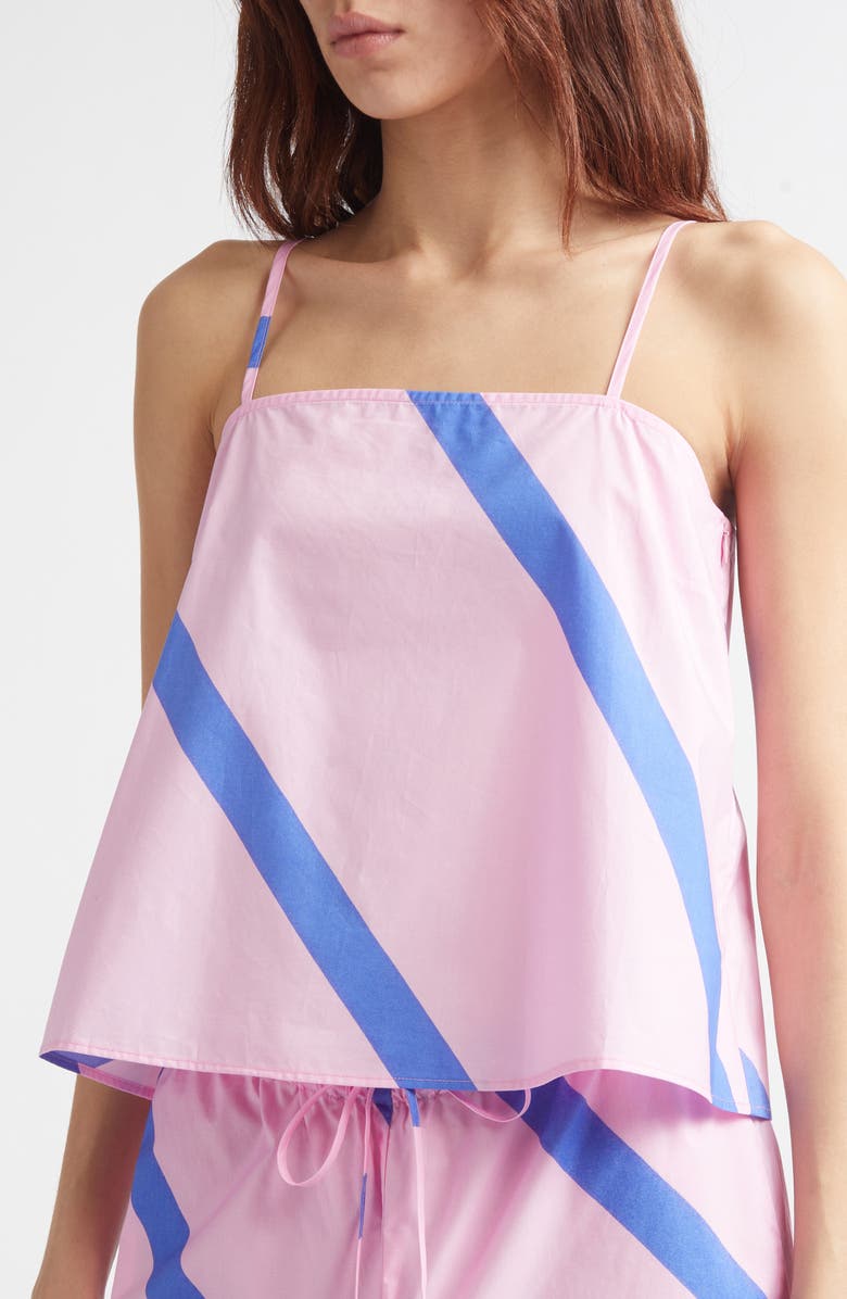 Marimekko Puisto Basso Stripe Camisole, Alternate, color, Blue Pink