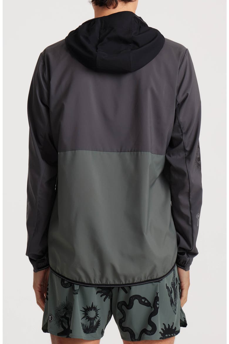 Second Wind Water Resistant Hooded Jacket, Alternate, color, CHARCOAL