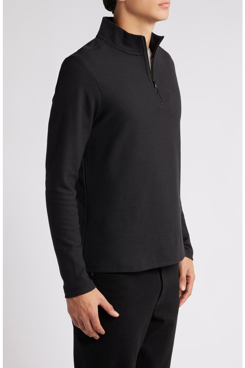 Karuna Half Zip Pullover, Alternate, color, BLACK