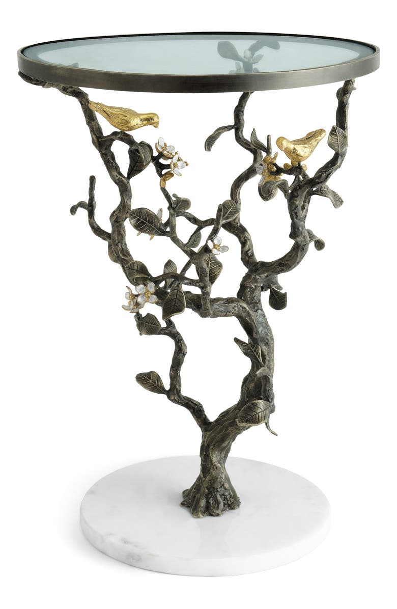 Michael Aram Lovebirds Accent Table, Main, color,