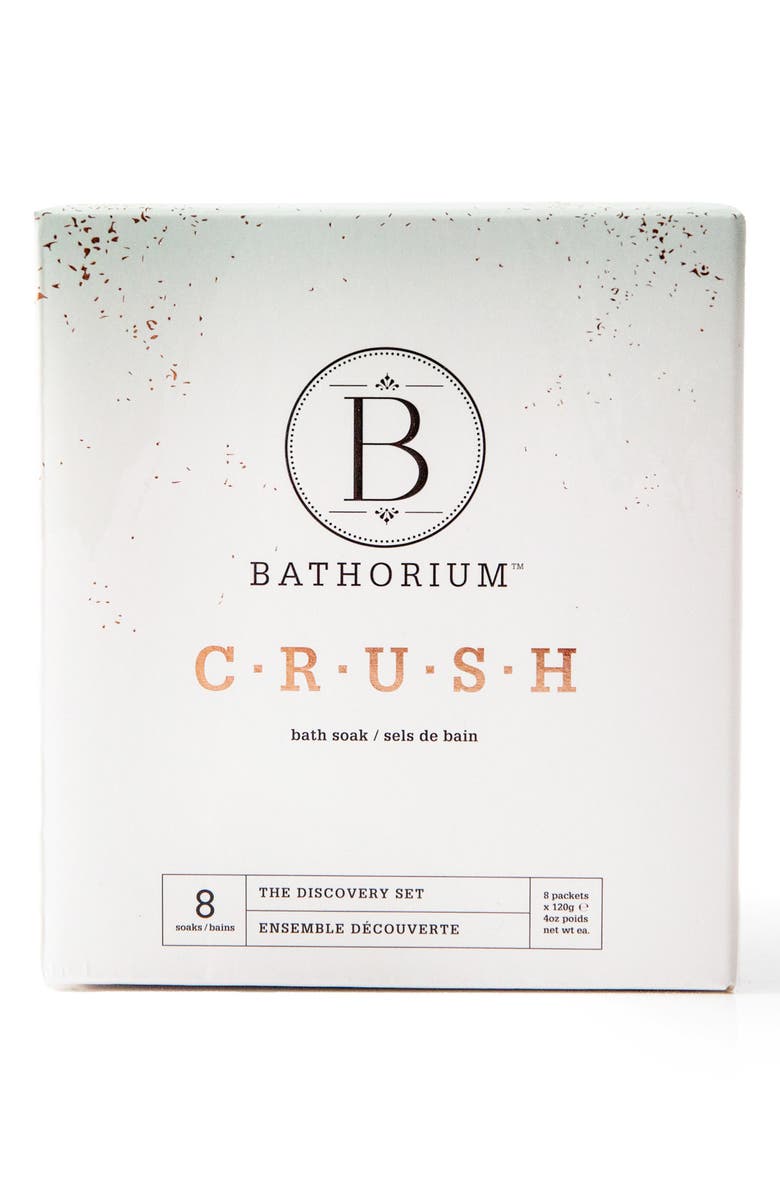 Bathorium Crush 8-Pack Discovery Bath Soak Set, Main, color, 