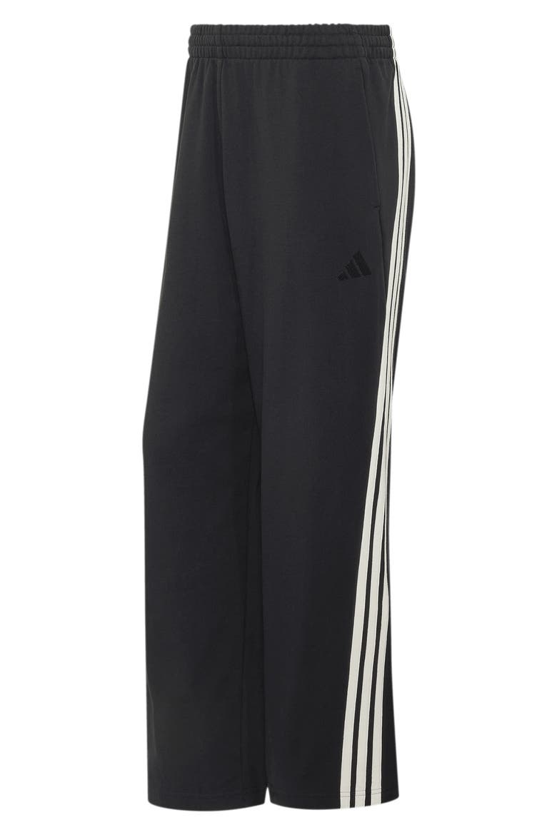 Kit 3-Stripes Wide Leg Pants, Alternate, color, BLACK/ OFF WHITE