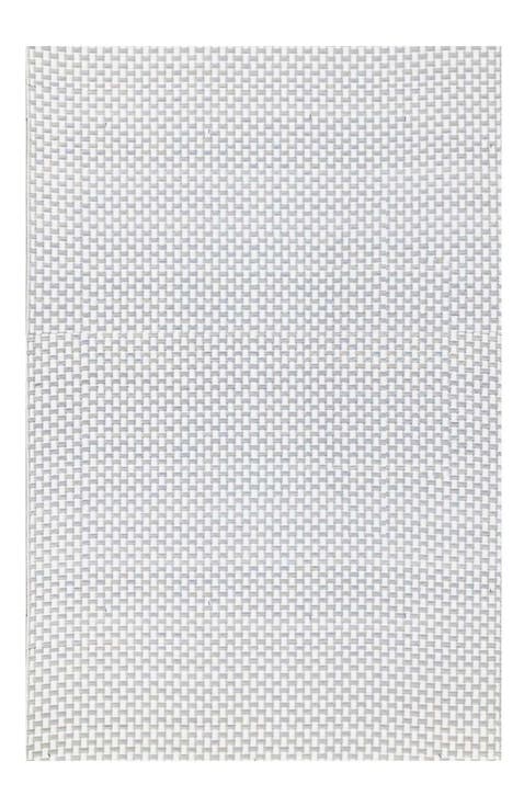 Basket Weave White Stone Rug