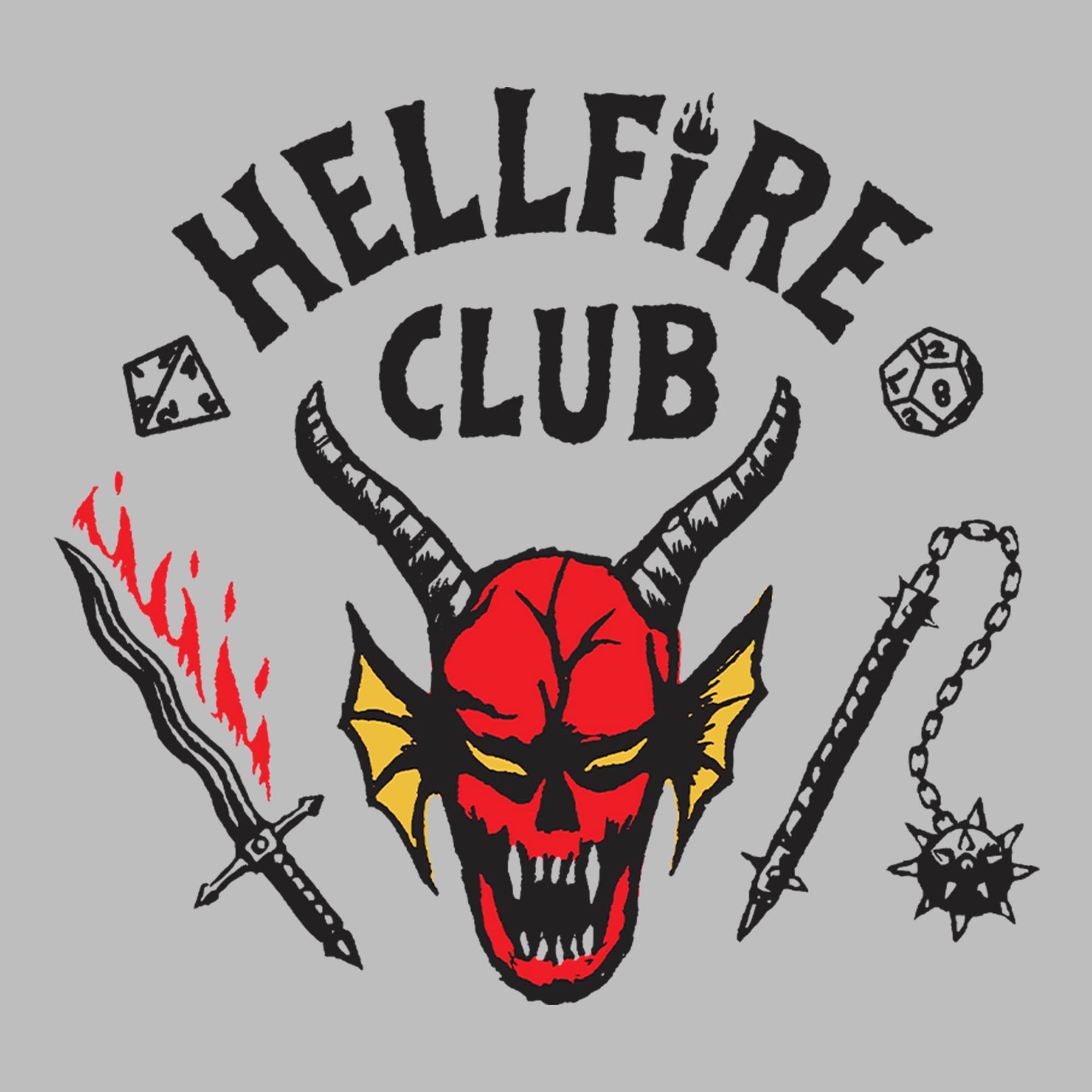 Stranger Things Netflix Men's Welcome To The Hellfire Club Short Sleeve ...
