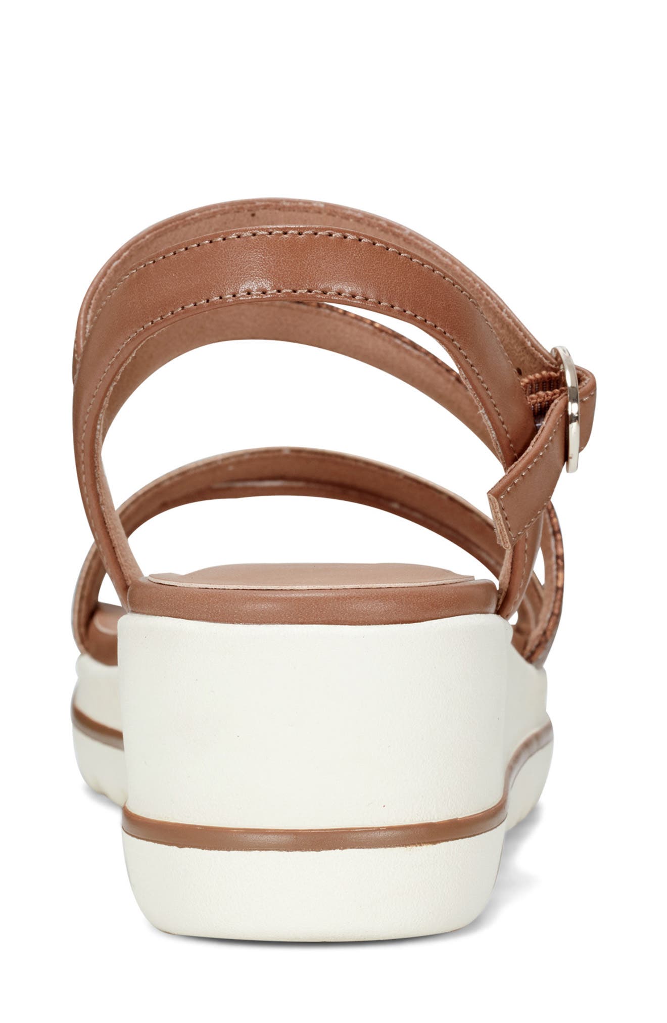 Easy Spirit Sheale Lug Sole Wedge Sandal, Alternate, color, Medium Brown