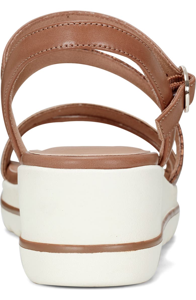 Easy Spirit Sheale Lug Sole Wedge Sandal, Alternate, color, Medium Brown