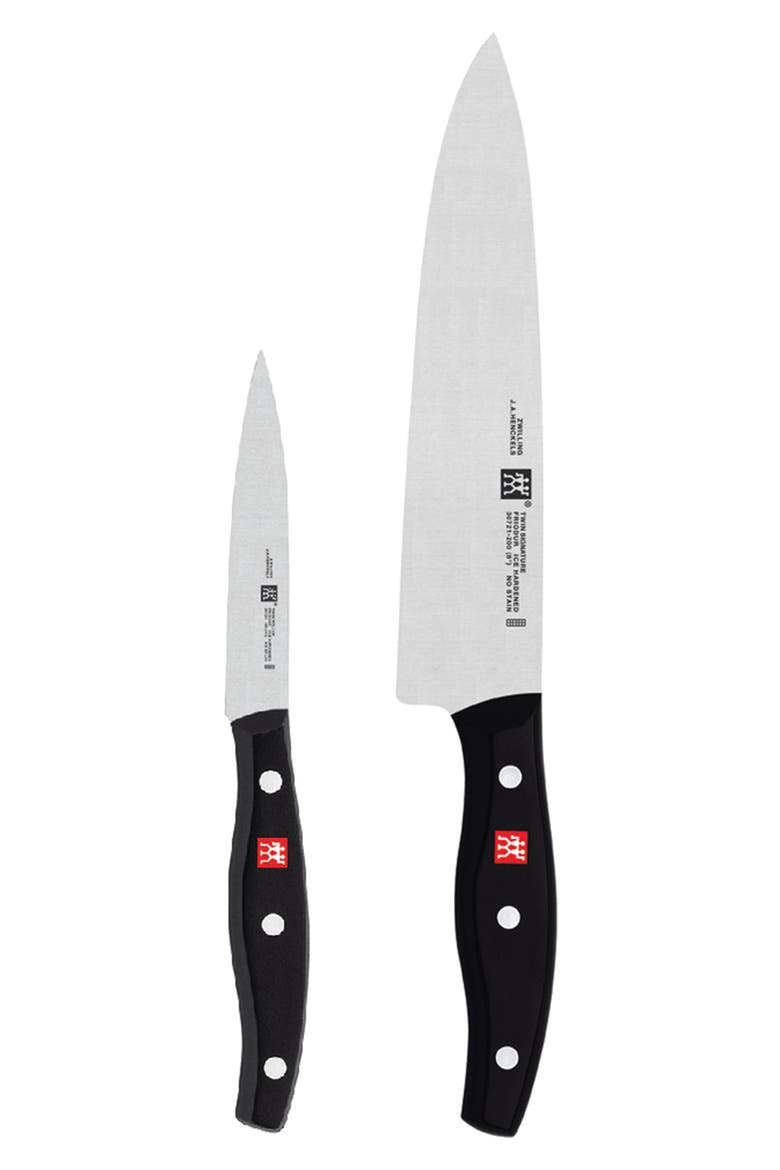 Twin Signature 2-Piece Knife Set, Main, color, STAINLESS STEEL