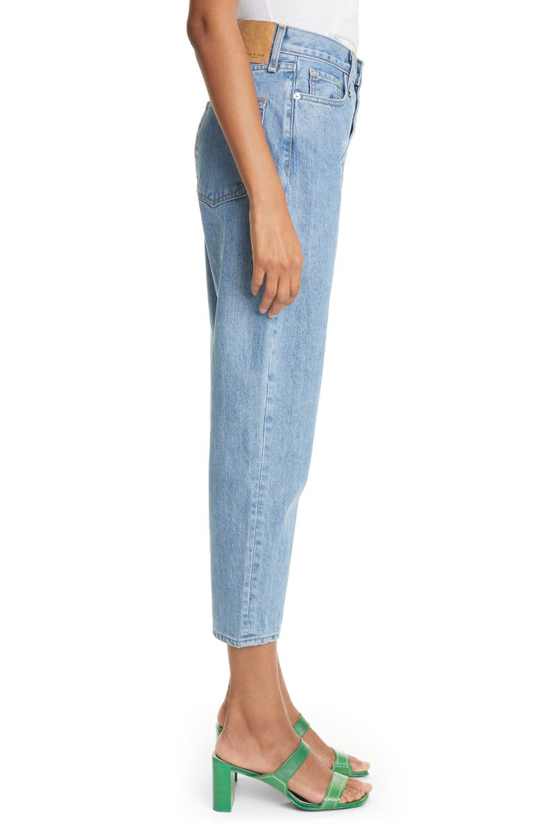 rag & bone '90s Exposed Button High Waist Crop Jeans, Alternate, color,