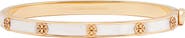 Tory Burch Thin Icon Mother of Pearl Bangle