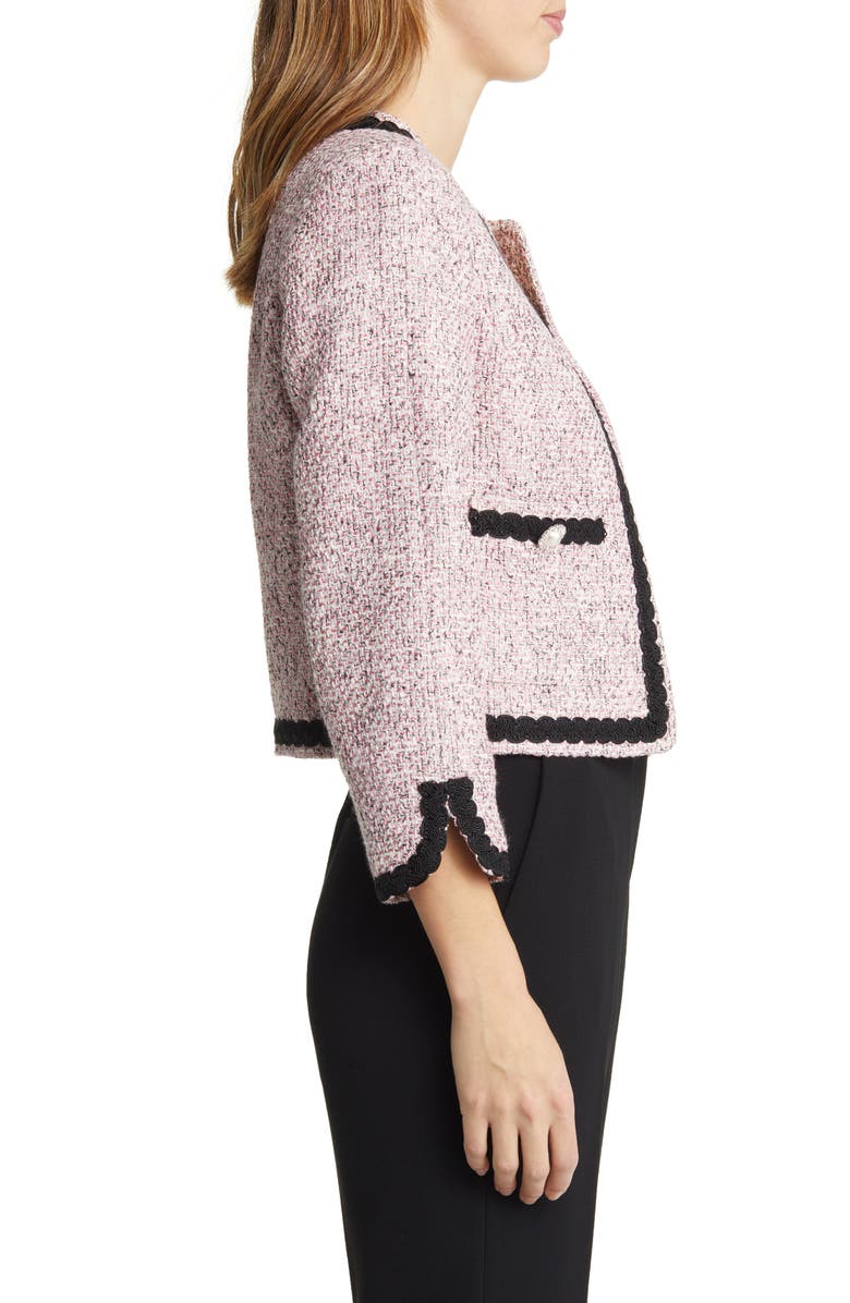 Ted Baker London Estia Metallic Bouclé Crop Jacket, Alternate, color, 