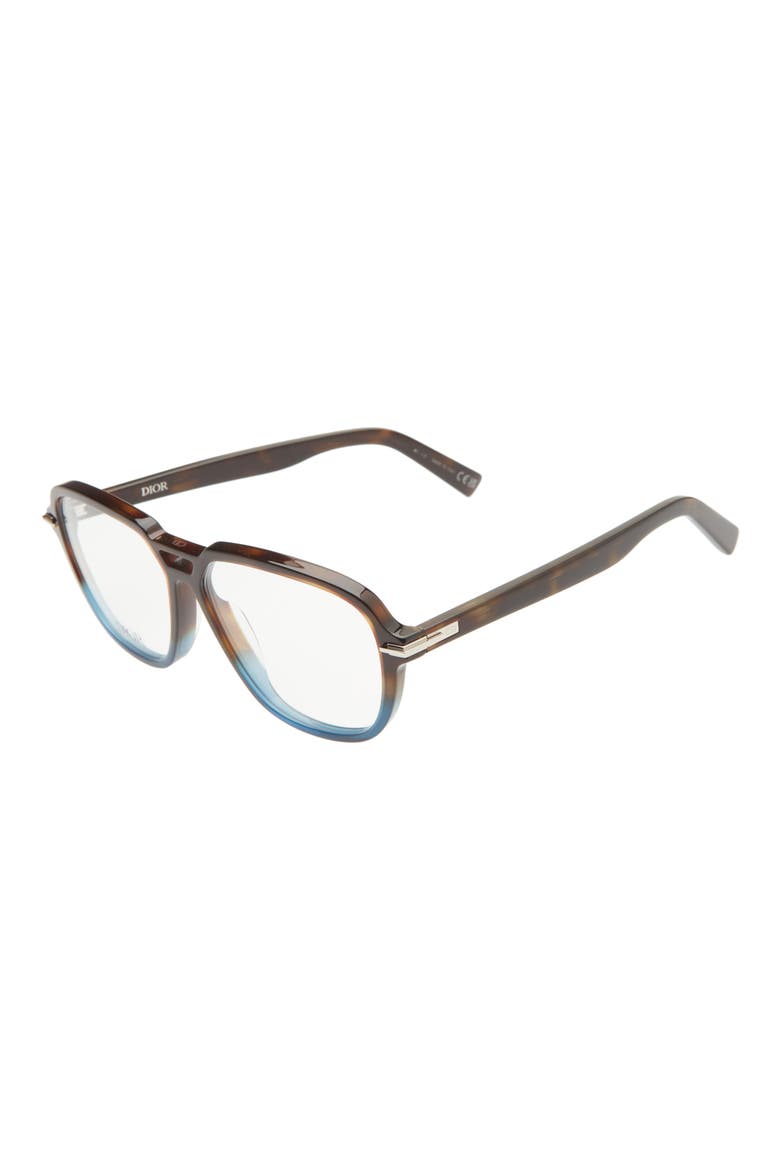 57mm Optical Aviator Glasses, Alternate, color, HAVANA/ OTHER