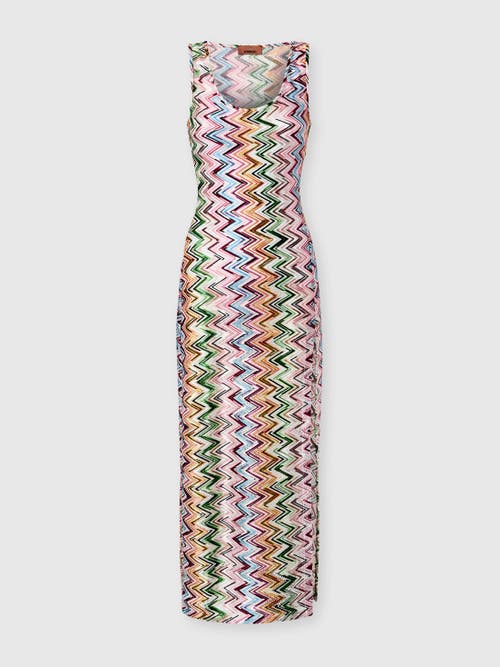 Missoni Long Cover-up In Stretch Viscose With Lace And Zigzag Motif in Multicoloured at Nordstrom, Size 38