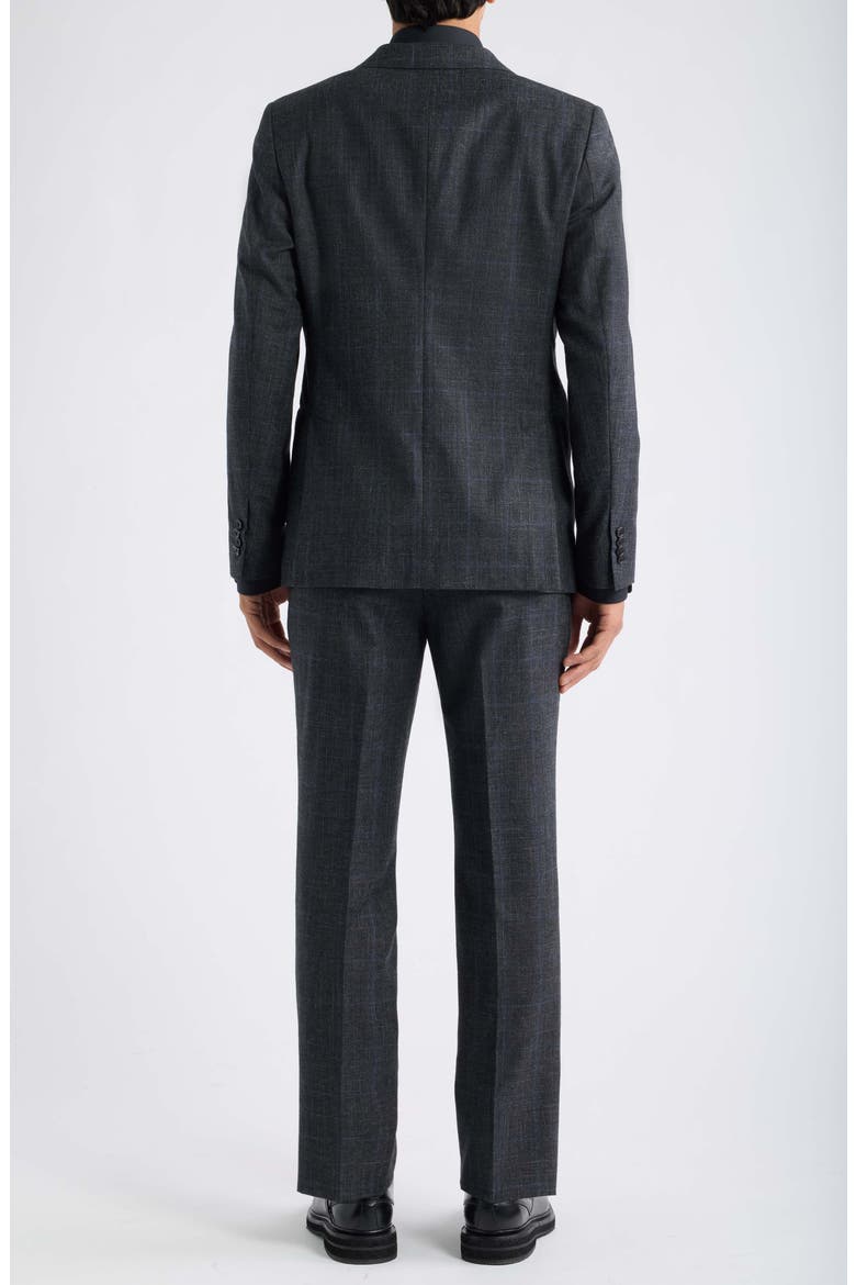 Varick Glen Plaid Two-Button Suit, Alternate, color, BLACK GREY
