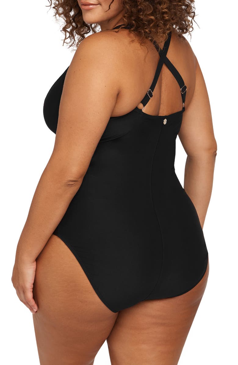 Artesands Raphael E- & F-Cup Underwire One-Piece Swimsuit, Alternate, color, 