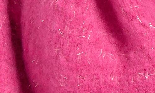Treasure & Bond Cozy Sparkle Fringe Scarf In Pink