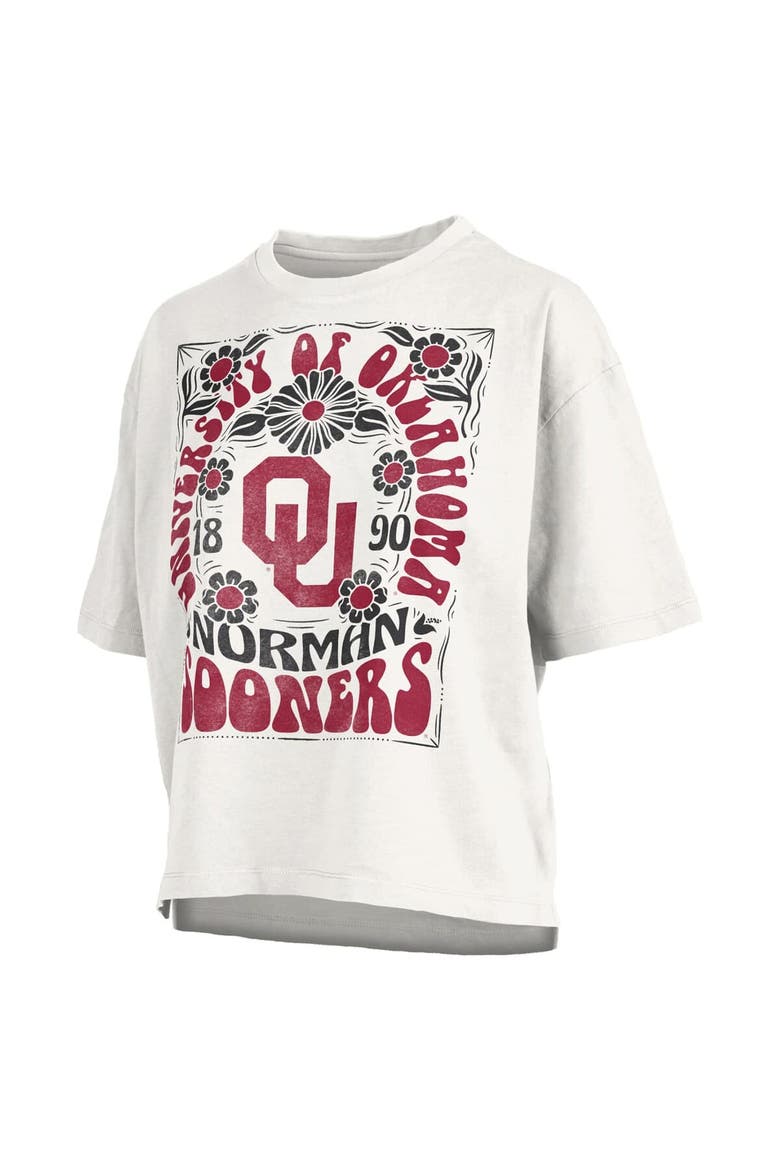 Women's Pressbox White Oklahoma Sooners Harmony Oversized T-Shirt, Alternate, color, White