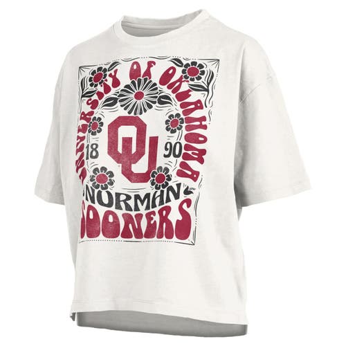 Pressbox White Oklahoma Sooners Harmony Oversized T-shirt In White