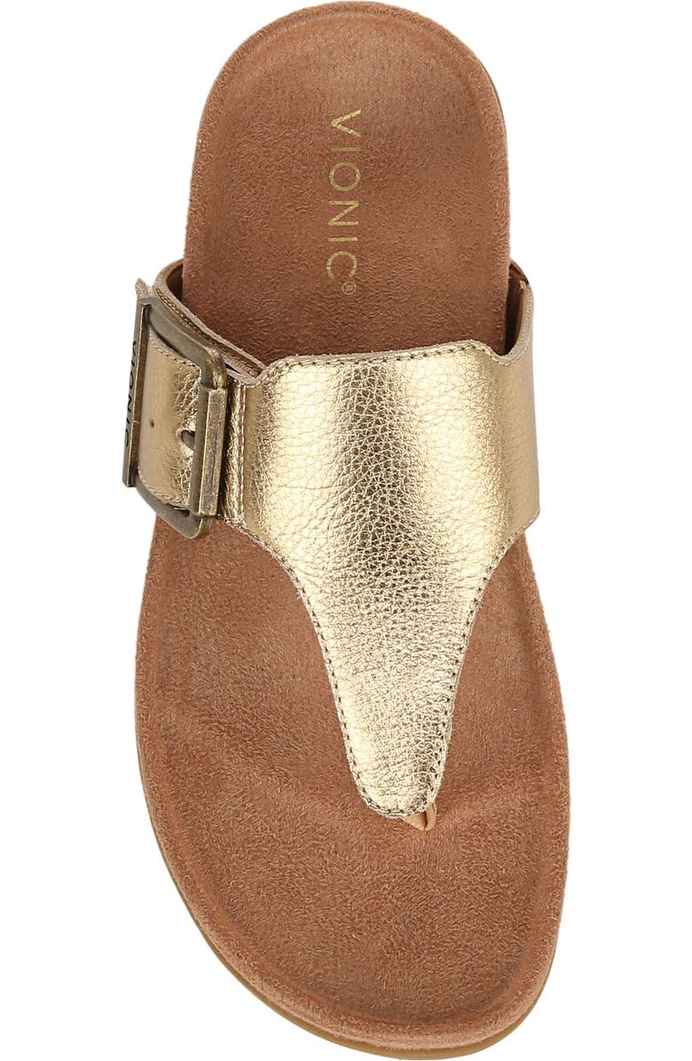 Vionic Emma Flip Flop, Alternate, color, Gold