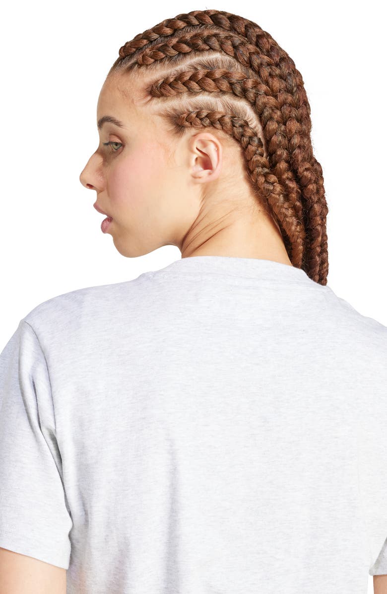 adidas Essentials Small Logo Cotton T-Shirt, Alternate, color, Light Grey Heather/ White/