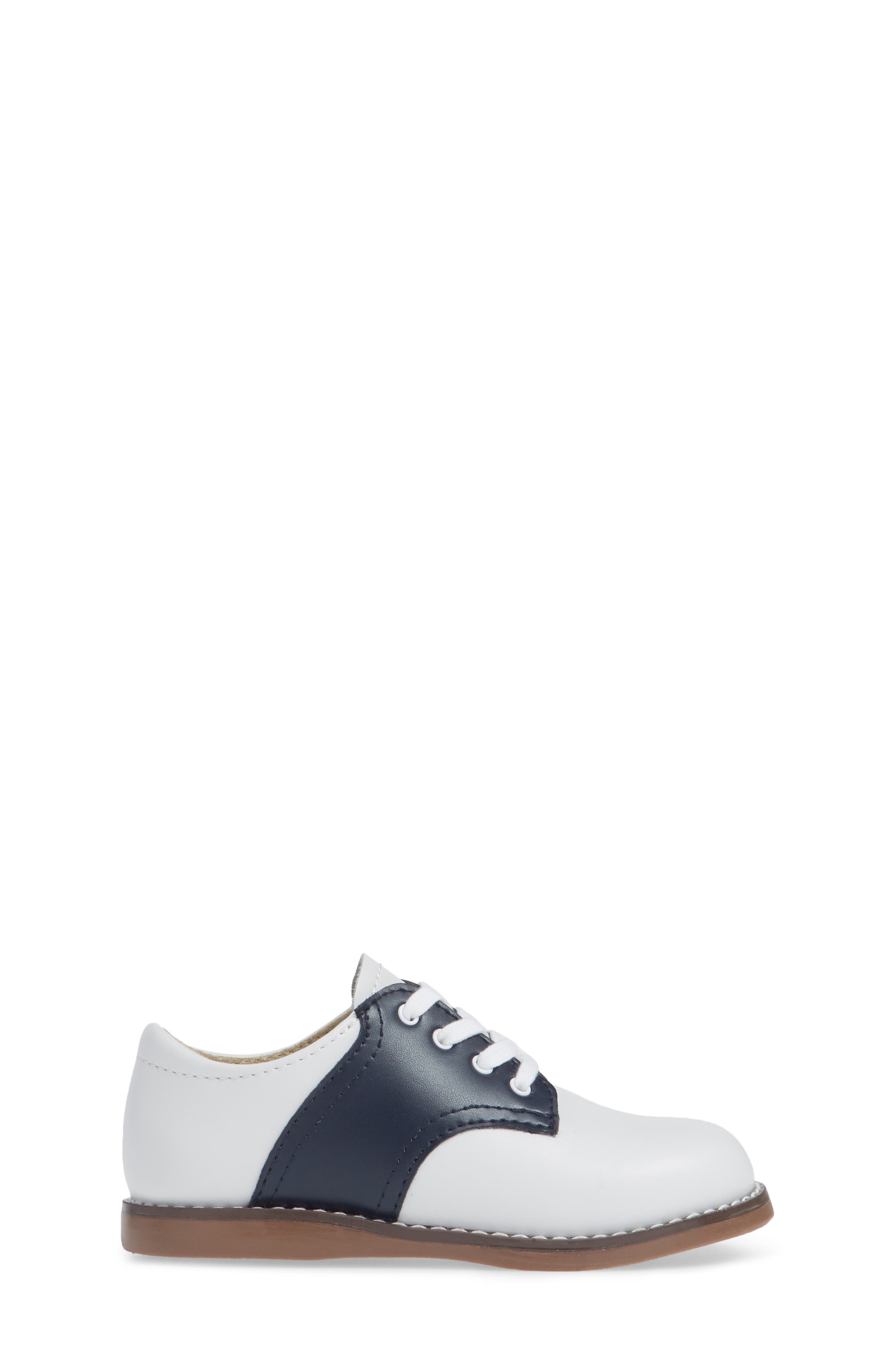Footmates Cheer Oxford, Alternate, color, White/ Navy