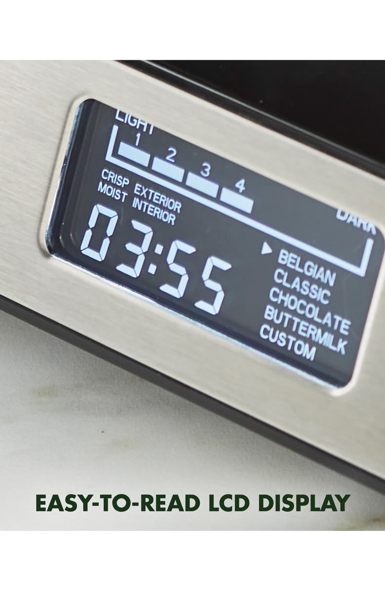 GreenPan Bistro Ceramic Nonstick 2-Square Waffle Maker, Alternate, color,