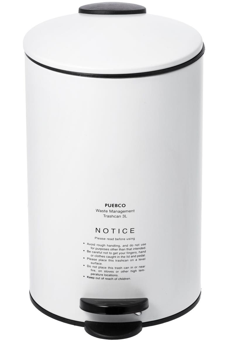 Trash Can, Main, color, White