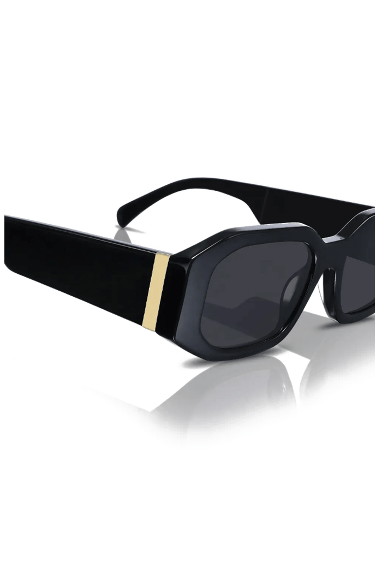 Caroline 51mm Acetate Sunglasses, Alternate, color, Black