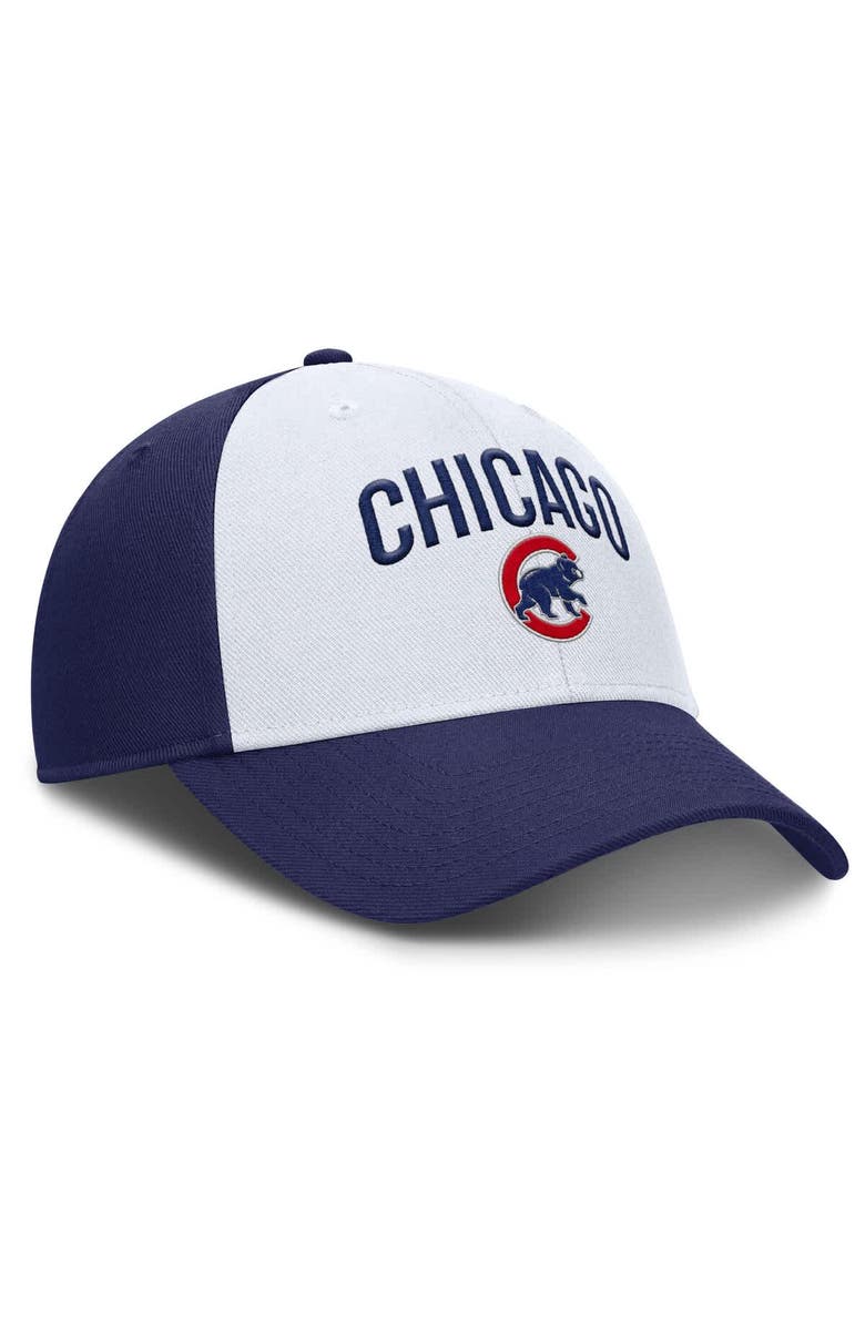 Nike Men's Nike White/Royal Chicago Cubs Club Performance Adjustable Hat, Alternate, color, White