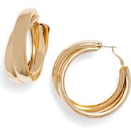 Open Edit Split Hoop Earrings
