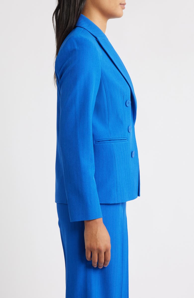 Tahari ASL Faux Double Breasted Jacket, Alternate, color, New Royal