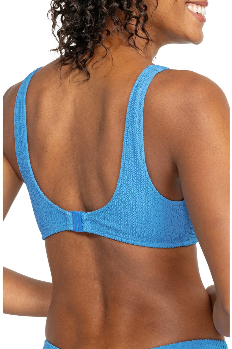 Aruba Textured Bikini Top, Alternate, color, CAMPANULA