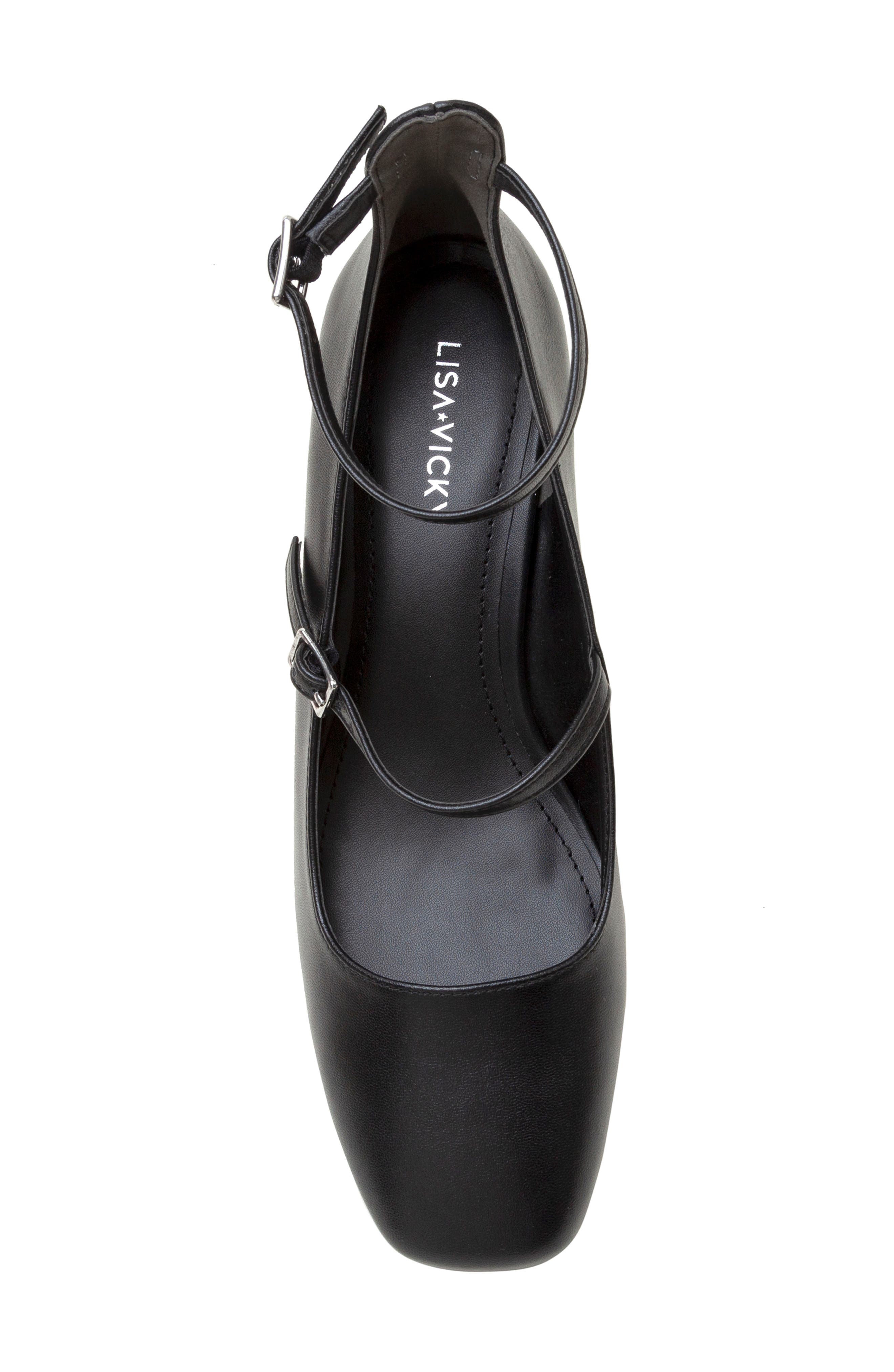 Saint Ankle Strap Pump, Alternate, color, BLACK