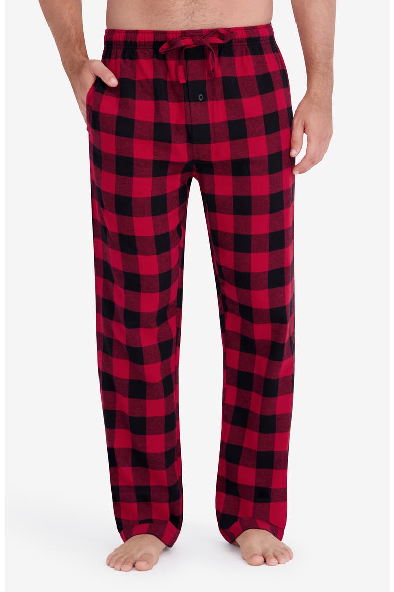 2-Pack Flannel Sleep Pants, Main, color, RED/ BLACK