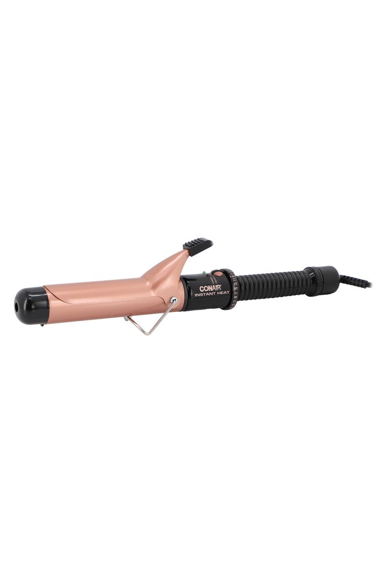 Ceramic 1 1/4in Instant Heat Curling Iron with 25 Heat Settings, Main, color, Pink