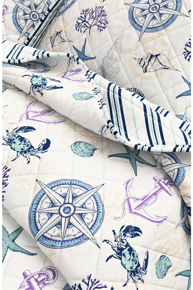 Nautical Theme Quilt Set, Alternate, color, NAUTICAL MOTIF