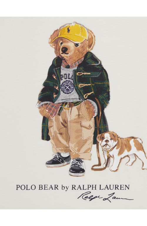Polo Ralph Lauren Bear-print T-shirt In Neutral