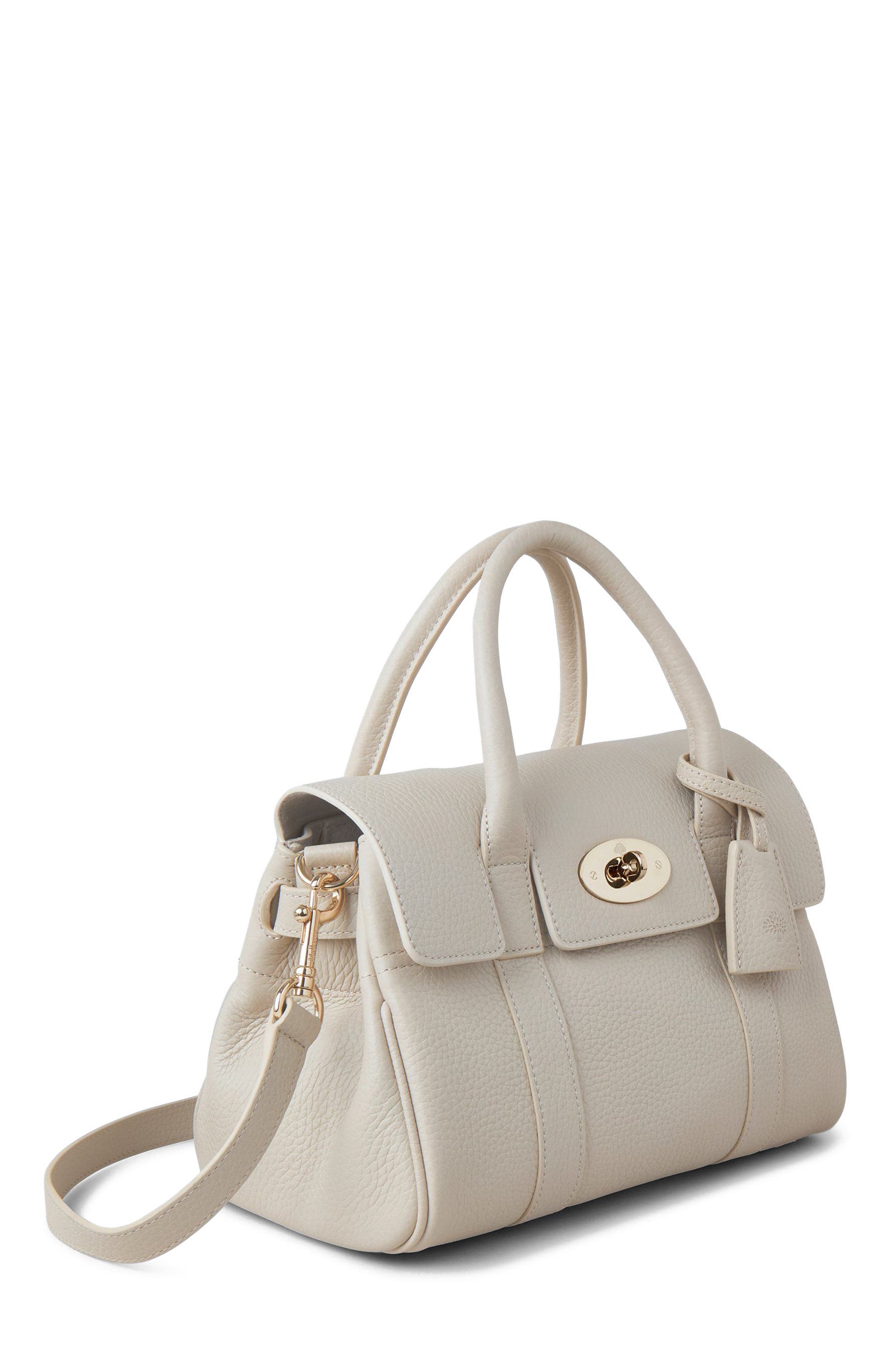 Mulberry Small Bayswater Satchel, Alternate, color, Chalk