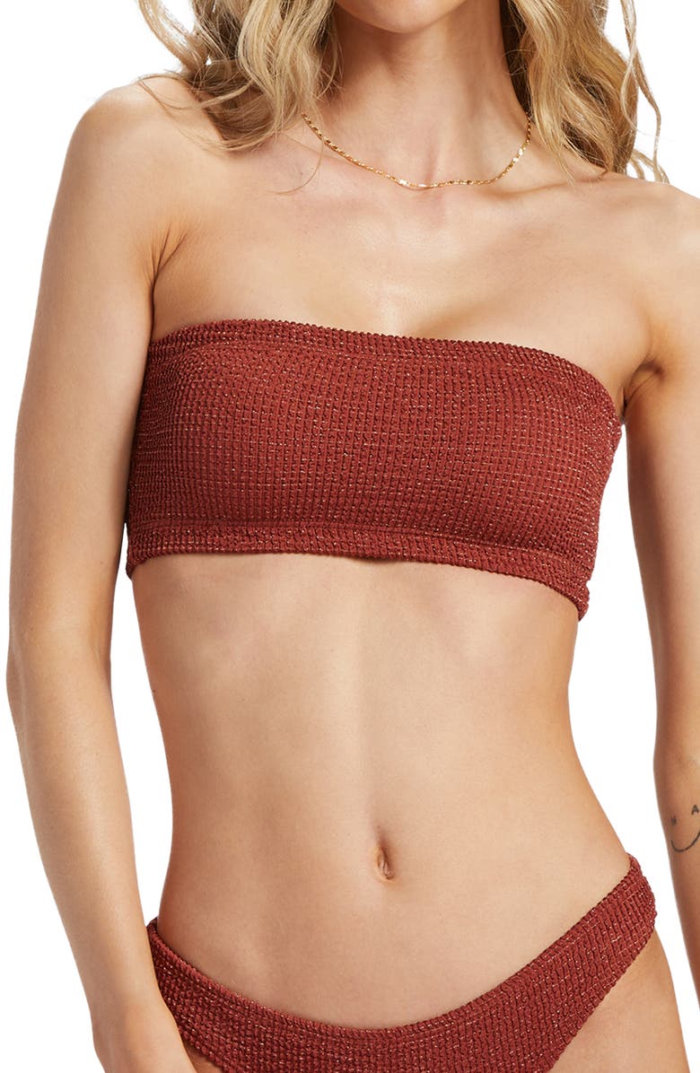 Billabong Shimmer High Tube Bikini Top, Main, color, 