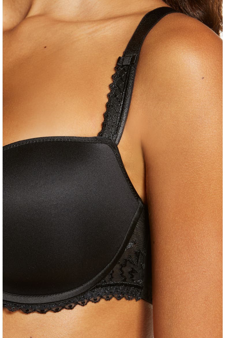Every Curve Demi Underwire Bra, Alternate, color, BLACK