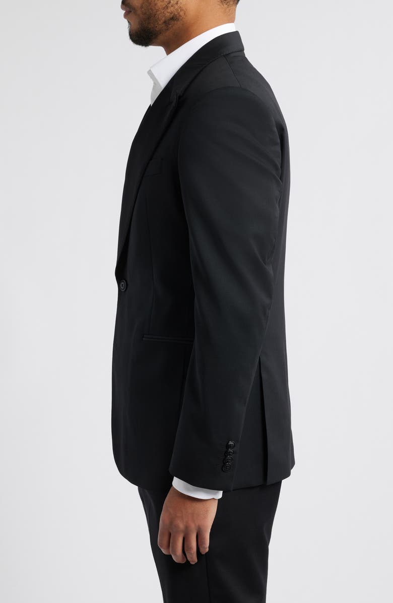 Zanella Chambers Black Stretch Wool Tuxedo Jacket, Alternate, color, Black