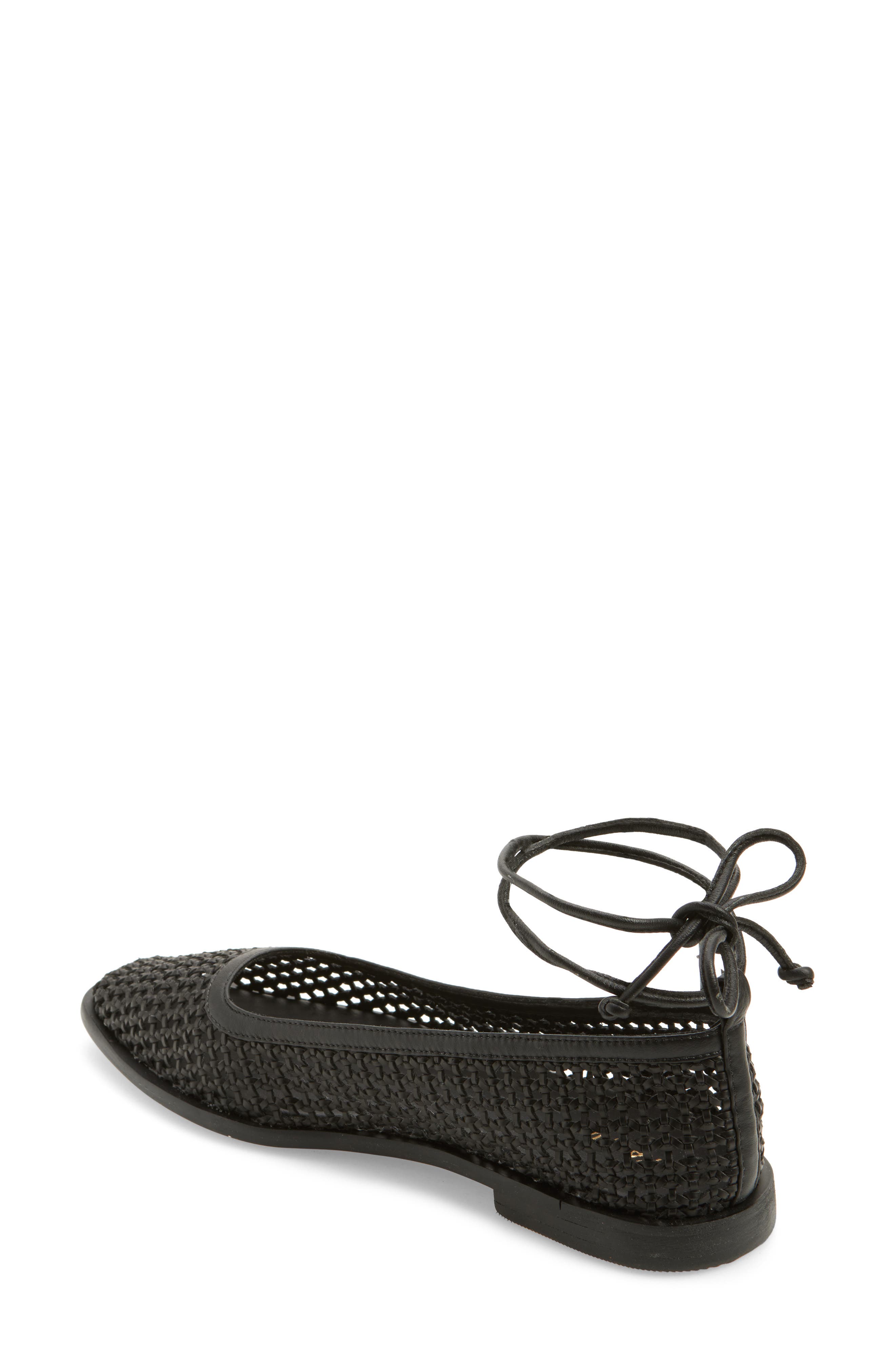 Kaanas Nana Woven Ankle Wrap Ballet Flat, Alternate, color, 