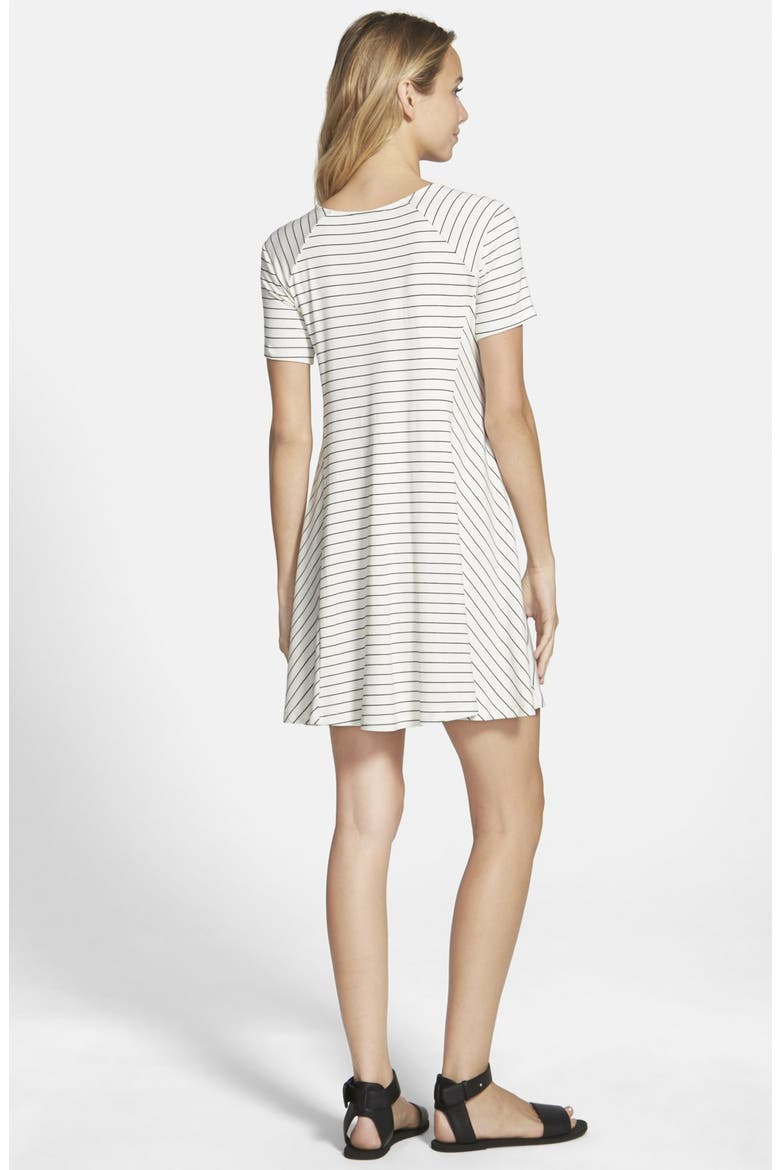 Paneled Shift Dress, Alternate, color, DNU IVORY BLACK