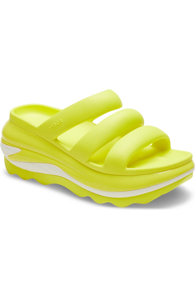 CROCS Mega Crush Platform Wedge Sandal, Main, color, Acidity