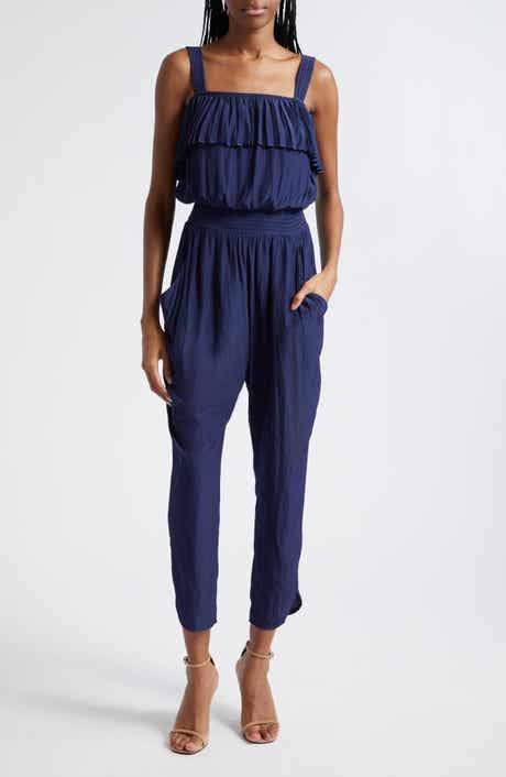 Ramy Brook Shay Ruffle Sleeveless Jumpsuit